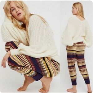 FREE PEOPLE All Mixed Up ankle length joggers